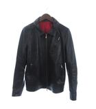 ノーアイディー NOID 美品 ライダース レザージャケット シングル ジップアップ 845030 黒 ブラック 2