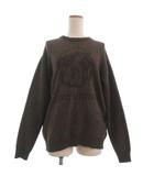 コーエン coen ニット セーター 長袖 犬 茶 ブラウン S