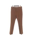 マルニ MARNI 美品 スラックス パンツ ワンタック ジッパーフライ 無地 茶 ブラウン 36 ■TC