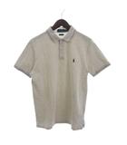 ポロ ラルフローレン POLO RALPH LAUREN 美品 ポロシャツ カットソー 半袖 ポニー 刺繍 コットン ベージュ M