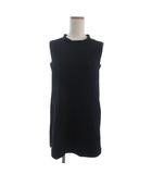 デイジーリンフォクシー DAISY LIN For FOXEY タグ付き ワンピース ノースリーブ ミニ丈 ボックス 無地 黒 ブラック 38 ■TC