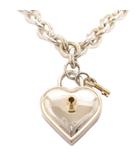 ハートロックキー ネックレス ペンダント 925 750 シルバー アクセサリー 総重量 61.6g