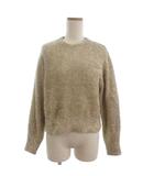 ユナイテッドアローズ UNITED ARROWS 美品 ニット セーター 長袖 グリッターラメ クルーネック ゴールドカラー