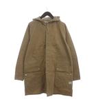 ササフラス SASSAFRAS フーデットジャケット ロング丈 裏地無し ベージュ M