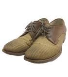 ドルチェ&ガッバーナ ドルガバ DOLCE&GABBANA ダービーシューズ レースアップ ローカット 5501 レザー 茶 ブラウン 7.5 靴 ■TC