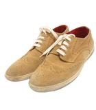トリッカーズ TRICKER'S JUNYA WATANABE MAN レースアップシューズ ローカット ウイングチップ スエード WG-K105-051 ベージュ M ■TC
