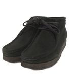 クラークス clarks ワラビー ショートブーツ スエード 16050 黒 ブラック 23.5cm