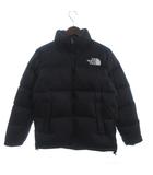 ザノースフェイス THE NORTH FACE ヌプシ ダウンジャケット ブルゾン フルジップ ナイロン ワンポイント ロゴ刺繍 ND91841 黒 ブラック L