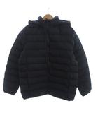 美品 PUFFTECH パフテックウォッシャブルパーカ ジャケット フルジップ フーディ 黒 ブラック 160cm