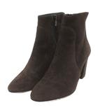 グレースコンチネンタル GRACE CONTINENTAL コルソローマ CORSO ROMA ショートブーツ サイドジップ スエード 茶 ブラウン 37 ■TC