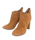 クロエ CHLOE ショートブーツ スエード チャンキーヒール 茶 ブラウン 36 23cm位 靴 ■TC