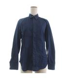 ジョンローレンスサリバン JOHN LAWRENCE SULLIVAN シャツ 長袖 紺 ネイビー 42 ■GY35