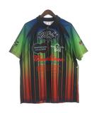 マーク&ロナ MARK&LONA タグ付き 25SS Gradient Performance Polo ポロシャツ 半袖 プリント MLM-5A-AP03 マルチカラー 48