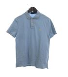 ポロ ラルフローレン POLO RALPH LAUREN ポロシャツ カットソー 鹿の子 半袖 刺繍 ロゴ コットン 青 ブルー M
