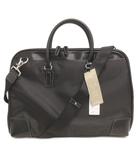 グリーンレーベルリラクシング ユナイテッドアローズ green label relaxing タグ付き ビジネスバッグ 2WAY ショルダー ハンド ストライプ 黒 ブラック 鞄