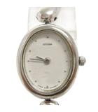 シチズン CITIZEN 腕時計 クオーツ 2針 アナログ 2200-226585 文字盤白 シルバーカラー ジャンク ■OOM