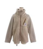 ケープハイツ CAPE HEIGHTS ブレークハート ボアフリースジャケット ジップアップ ロゴワッペン ベージュ S