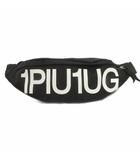 ウノピュウノウグァーレトレ 1PIU1UGUALE3 ショルダー ボディバッグ ウエストポーチ ロゴ 黒 ブラック 鞄