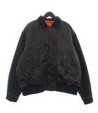 MA-1 中綿ジャケット 長袖 リバーシブル 切替 ロゴ 051305 グレー L