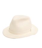 マックスマーラ MAX MARA ハット つば広 ウール 白 ホワイト 58 帽子