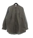 パパス Papas チェックシャツ 長袖 緑系 L