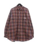 パパス Papas チェックシャツ 長袖 ピンク系 L