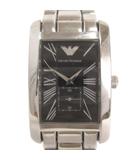 腕時計 スクエア アナログ クオーツ 文字盤 黒 ブラック ジャンク