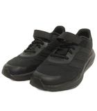 アディダス adidas 美品 スニーカー ローカット ベルクロ HP5869 黒 ブラック 23.0cm