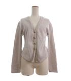 ザラ ZARA カーディガン 長袖 白 ホワイト M