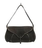 セリーヌ CELINE トリオンフ  ワンショルダー バッグ スタッズ レザー 茶 ダークブラウン 鞄