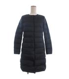 ユニクロ UNIQLO ダウンコート ひざ丈 長袖 419780 黒 ブラック S ■GY35