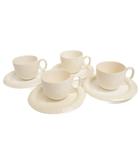  アダム&イヴ ADAM&EVE カップ&ソーサー 4客 セット ティーカップ 茶器 白 ホワイト ■GY35