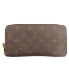 ジッピーウォレット モノグラム 長財布 ラウンドファスナー 小銭入れ M60017 総柄 レザー 茶 ブラウン ウォレット