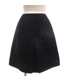 アナイ ANAYI スカート ひざ丈 黒 ブラック 36
