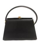 ジュンアシダ jun ashida ハンドバッグ スクエア レザー 黒 ブラック 鞄