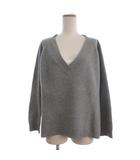 ニット セーター 長袖 Vネック 16-080-500-7040-3-0 グレー