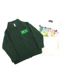ディーゼル DIESEL 2点セット ニットジャケット Tシャツ 12M 白 ホワイト 緑 グリーン /JS