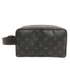 ルイヴィトン LOUIS VUITTON モノグラムエクリプス ロッカー ドップ キット ハンドバック セカンドバッグ M83113 総柄 黒 ブラック 鞄 ☆AA★
