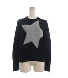 ピーエスポールスミス PS Paul Smith ニット セーター 長袖 星型 黒 ブラック M