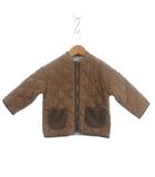 センス オブ ワンダー sense of wonder タグ付き キルティングブルゾン ジャケット フルジップ 茶 ブラウン 100cm