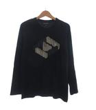 エンポリオアルマーニ EMPORIO ARMANI Tシャツ カットソー 長袖 プリント 黒 ブラック 12A