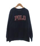 ポロ ラルフローレン POLO RALPH LAUREN Tシャツ カットソー 長袖 刺繍 ロゴ 紺 ネイビー M 10-12 150cm