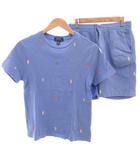 ポロ ラルフローレン POLO RALPH LAUREN セットアップ Tシャツ パンツ 総柄 ポニー刺繍 青 ブルー M 10-12 /FF
