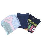 ラルフローレン RALPH LAUREN 美品 3点セット まとめ Tシャツ シャツ ワンポイントロゴ ネイビー マルチカラー /MG