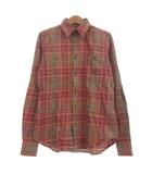 ラルフローレン RALPH LAUREN シャツ 長袖 チェック エルボーパッチ ピンク S