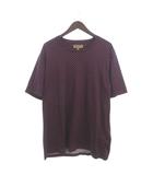 バーバリー BURBERRY Tシャツ カットソー 半袖 クルーネック ドット柄 花 紺 ネイビー XXL 大きいサイズ