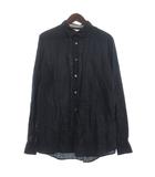 ポールスミス PAUL SMITH リネンシャツ 長袖 紺 ネイビー XL