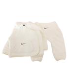 ナイキ NIKE ベビーツーピーススナップジャケット セットアップ イージーパンツ ロゴ刺繍 9M 白 ホワイト /FF ■OOM