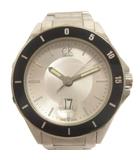 シーケーカルバンクライン ck Calvin Klein 腕時計 アナログ デイト 3針 クオーツ K2W21X 文字盤 白 シルバーカラー ジャンク