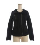 コムサイズム COMME CA ISM ライダース フェイクムートンジャケット 長袖 黒 ブラック M